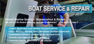 Boat Service & Repair with tech photo - CSI award winning service; cobalt bennington and yamaha csi certified; friendly and responsive service; customer service satisfaction is our mission