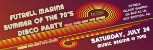 70's Disco Party this weekend.